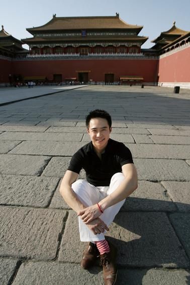 2009年5月31日，薄瓜瓜在北京故宫（图/卓嘉） 