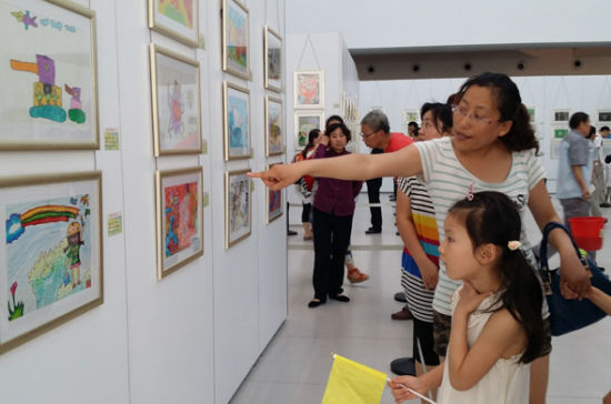 山东幼儿美术最高水平展亮相省美术馆共绘“中国梦”
