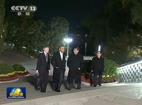 习近平与奥巴马正式会晤:就中美关系交换意见