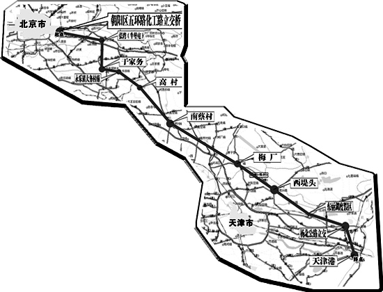 京津高速公路主線全線建成有望7月通車(圖)