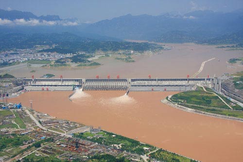 组图:宜昌三峡大坝美景