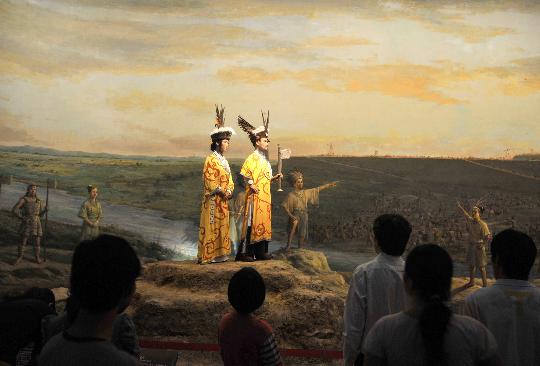 图文:杭州良渚博物院免费开放游客日逾3万