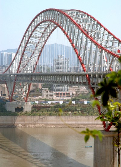 组图：重庆朝天门长江大桥即将通车