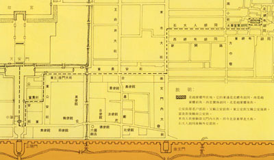 资料图:1919年5月4日北京学生示威游行路线图