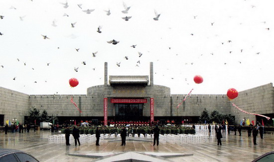 图文:五色之红锦州辽沈战役纪念馆