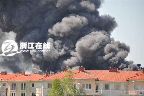 波兰华商聚集地一仓库失火