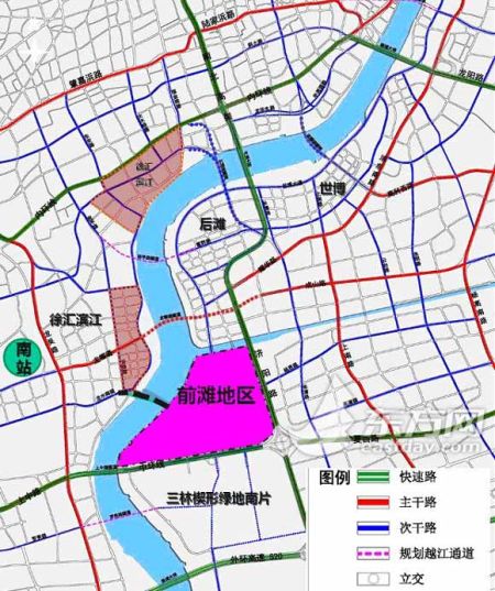 沪龙水南路越江隧道规划基本完成 连通南站与前滩[组图]