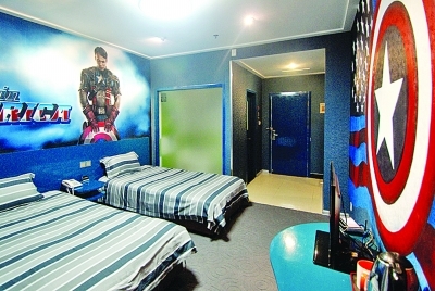 南京有家条形码艺术酒店 每个主题房间都有超