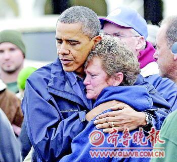 飓风俯首 总统昂头