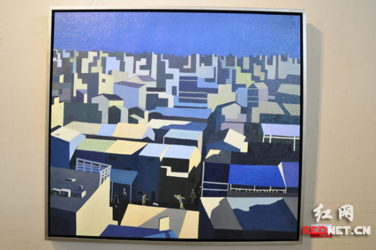 湖南师大研究生陈剑首场油画作品展开幕