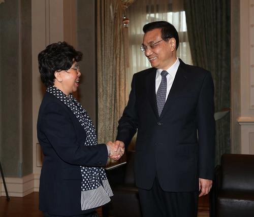 李克强会见世界卫生组织总干事陈冯富珍