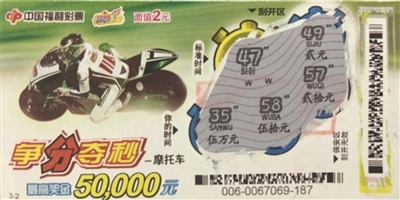 南通准爸爸刮刮乐中争分夺秒5万元