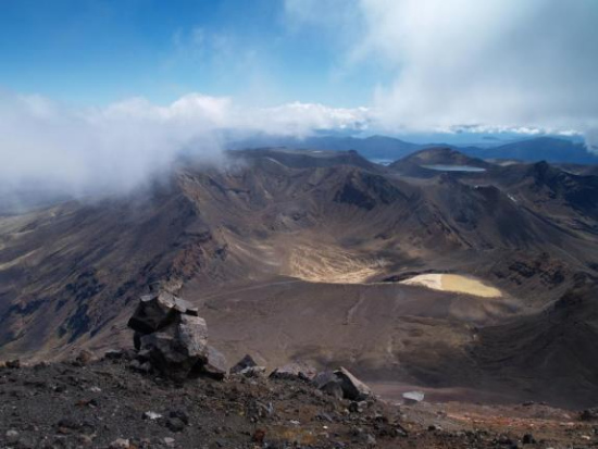 位于新西兰北岛的陶波火山区.