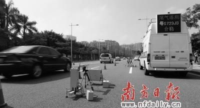 汽车尾气成为广州空气第一大威胁。苏仕日 摄