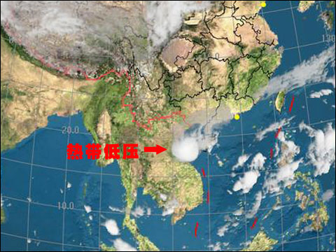 10月15日2时热带低压云图_天气预报