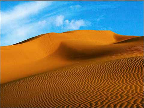 我国学者初步探明库姆塔格沙漠极端干旱原因_
