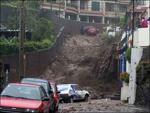 葡萄牙马德拉岛暴雨洪灾已致38人死 百人受伤