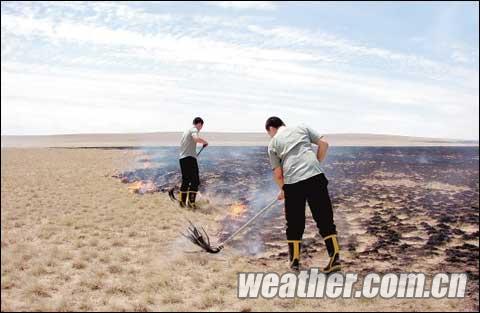 内蒙古包头市达茂旗发生草原火灾 现已被扑灭