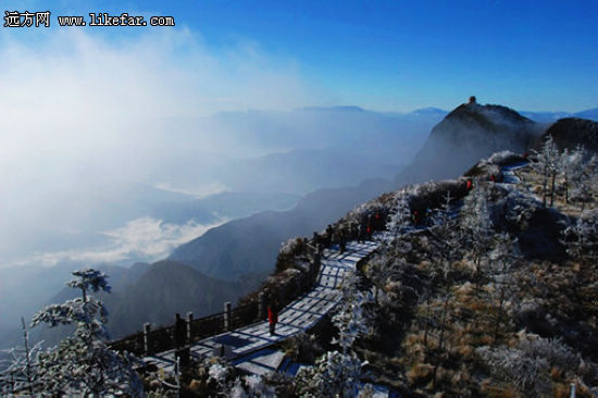 四川峨眉山 欣赏冰雪的美丽_天气预报