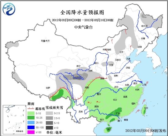 淮河以北降温4-8℃ 青海甘肃局地有大雪_天气