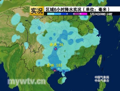 广西东兴今日再遭短时强降雨|天气|天气预报_新