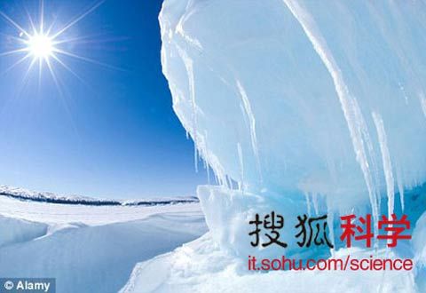 融雪水形成了冰块上的冰锥,科学家们声称如今冰雪正以我们之前所没