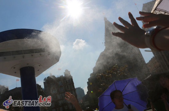 上海高温持续 冲击19天最热七月纪录|高温|上
