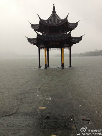 暴雨狂扫浙江 杭州降水量破纪录|杭州|浙江|暴雨