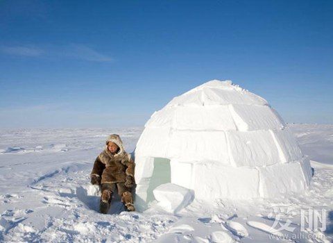 冰屋是北极地区因纽特人的传统住房,以冰雪制成