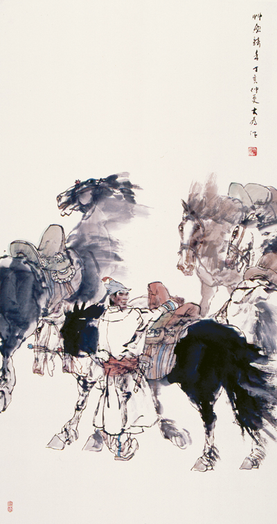 特邀作品 刘大为《草原骑手》   中国文联副主席中国美术家协会副