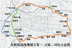 广州城区将添环状轨道线