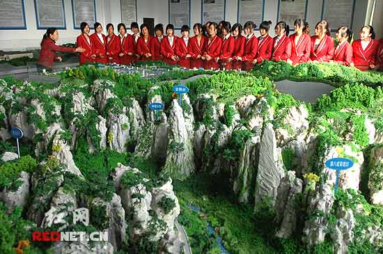 直观感受山水风貌 桃江旅游教学采用微缩景观模型(图)