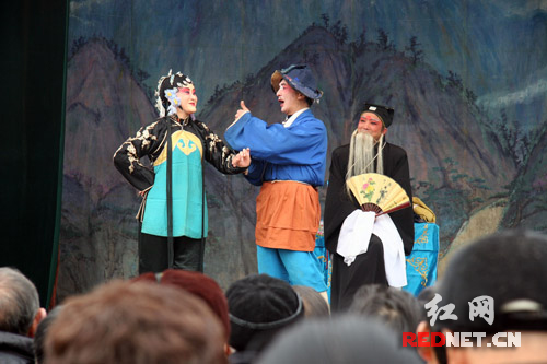 衡阳非物质文化遗产地方大戏新春受欢迎(组图