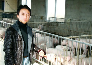 在江苏海门养猪,特有成就感