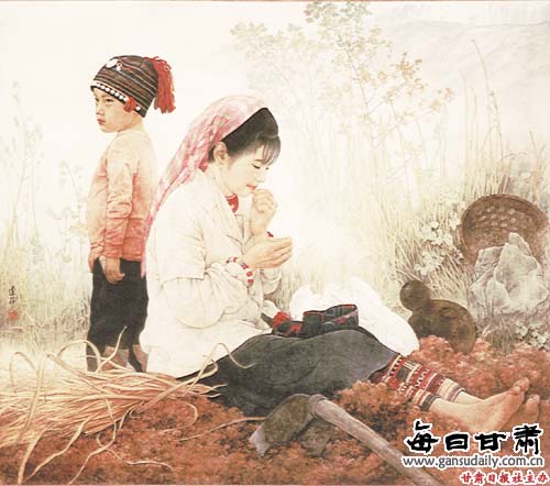 大敦煌:王建梓中国画欣赏