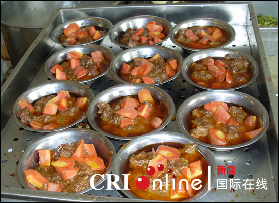 北川中学食堂伙食