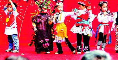 图文:湖北省邮科院幼儿园举办了一场儿童环保