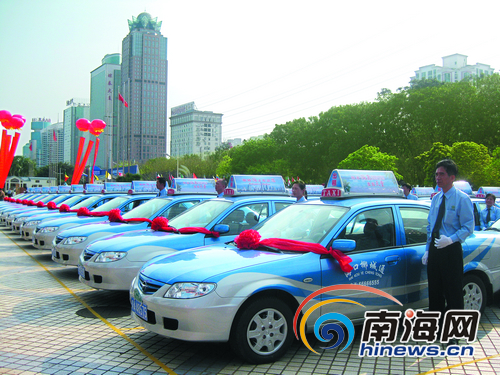 海口319辆新出租车上路 缓解春节市民打车难