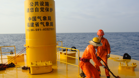 福建气象部门首次在台湾海峡设海洋气象观测站