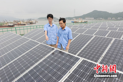 浙江建成我国首座位于潮汐电站楼顶的太阳能电站