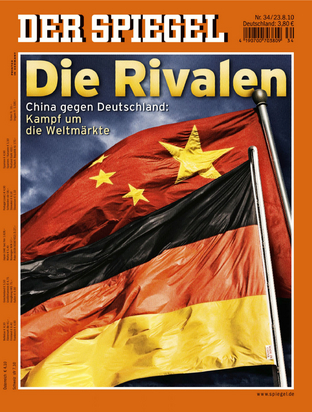 《明镜周刊》2010年第34期封面故事:棋逢对手:中国和德国的世界市场