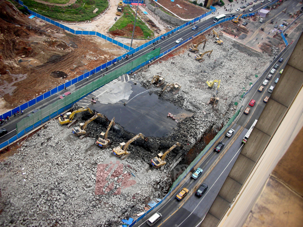 长沙五一广场的最后一刻(图)