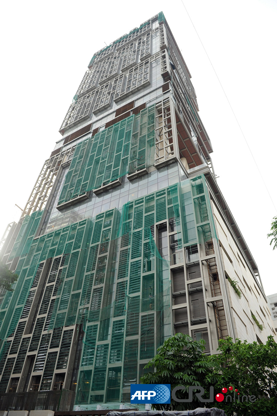 位于孟买市中心的超级豪宅安蒂拉(afp\/国际在