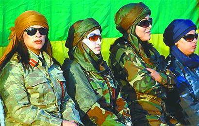 卡扎菲的女保镖们走上战场