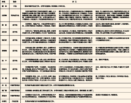 新一届市政府领导分工确定