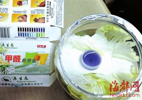 抽查14个蔬菜样本暂未检出甲醛