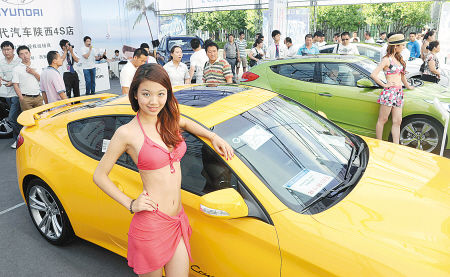 西安国际车展开展两日两破纪录