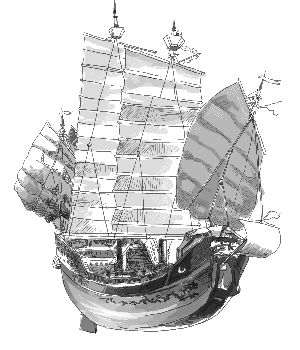 仿古郑和宝船船体落成船头“龙虎兽”首次亮相引热议