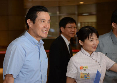 马英九健康检查变矮变重:身高减0.4cm