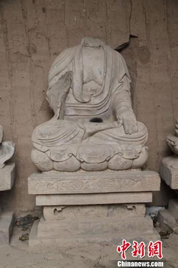 甘肃新发现一批宋金时期佛教石造像整体损坏严重